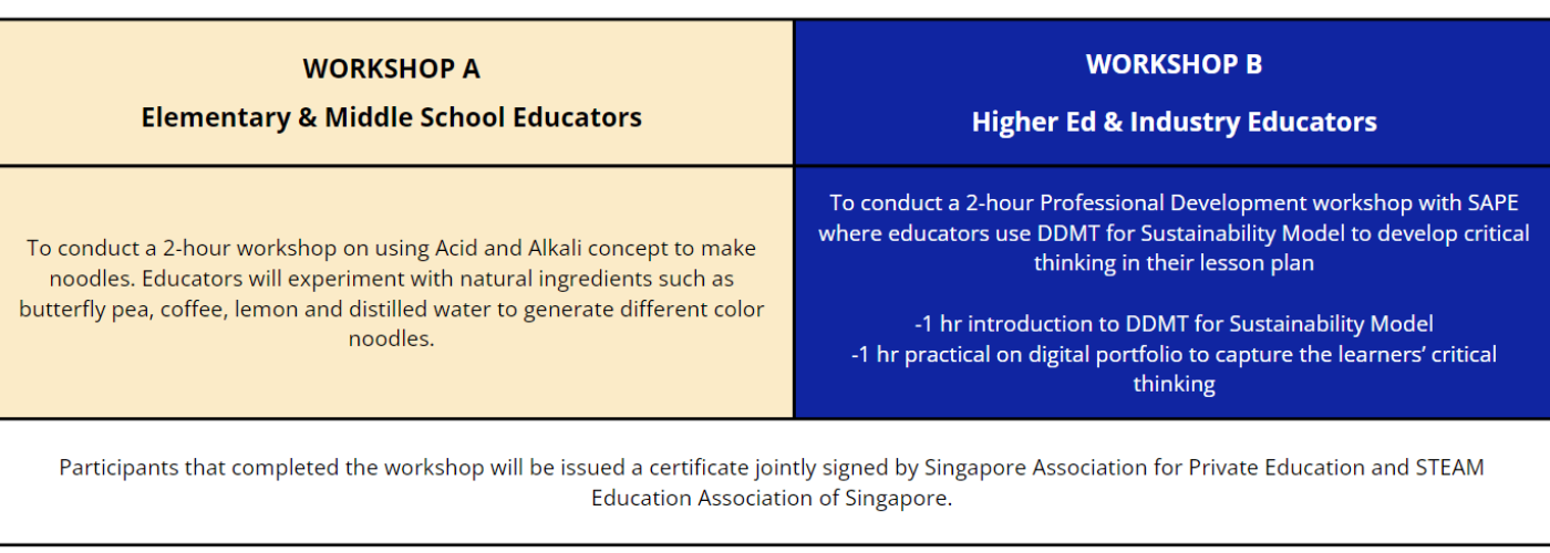 SAPE Day 3 Workshop A and B